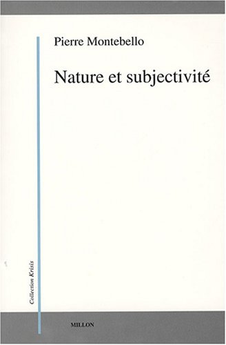 Nature et subjectivité von MILLON