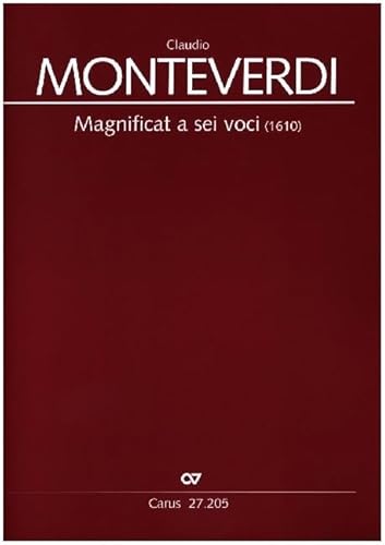 Magnificat a sei voci, Partitur