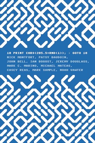 10 PRINT CHR$(205.5+RND(1)); : GOTO 10 (Software Studies)