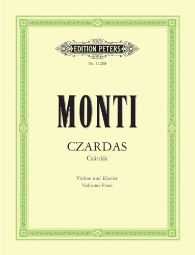 Czardas (Csárdás): für Violine und Klavier (Edition Peters) von EDITION PETERS