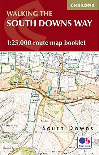 The South Downs Way Map Booklet: 1:25,000 OS Route Mapping (Cicerone guidebooks) von Cicerone Press Limited