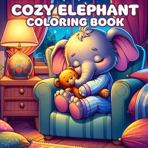 Cozy Elephant Coloring Book: Bold and Easy Designs for Elephant Lovers – Fun for Kids and Adults von Independently published