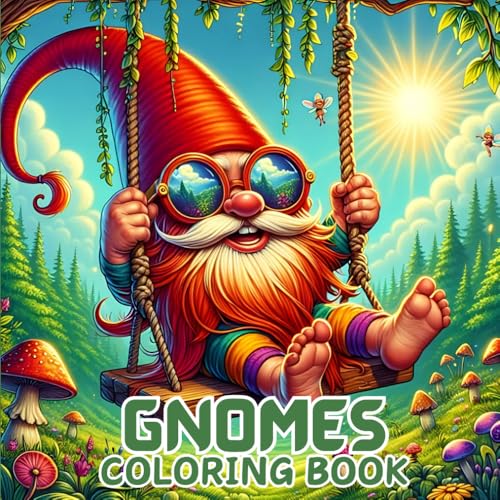 Gnome Coloring book: Bold and Easy For A Fantasy Gnomes Lovers For Kids and Adults von Independently published
