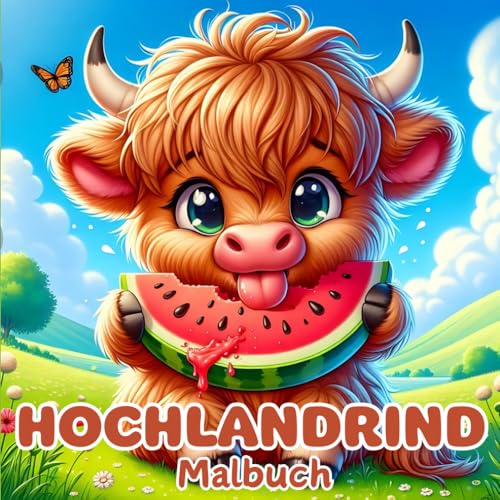 Malbuch Hochlandrind: Mutig und einfach für schöne Highland Cattle Lovers für Kinder und Erwachsene von Independently published