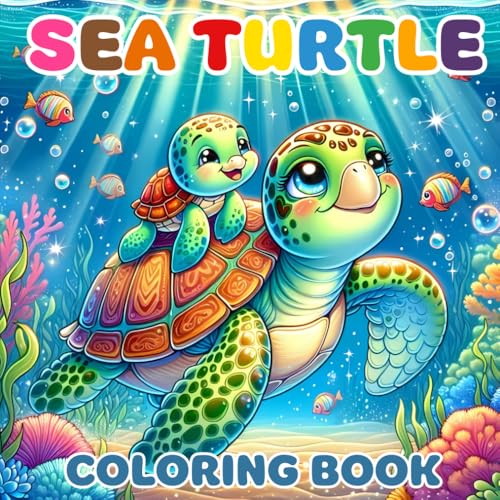 Sea Turtle Coloring Book: Bold and Easy Designs for Sea Turtle Lovers – Fun for Kids and Adults von Independently published