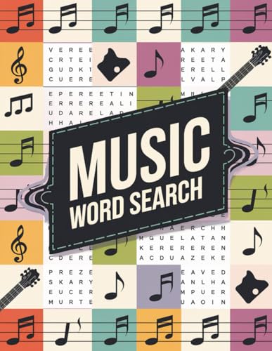 Music Word Search Book: Fun and Challenging Brain Games for Music Lovers von Independently published