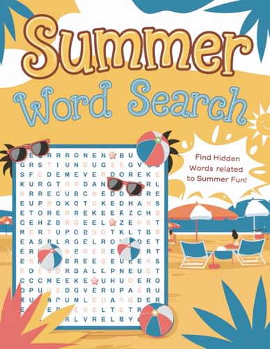 Summer Word Search Puzzles: Activity Book for Summer And Sunny Days von Independently published