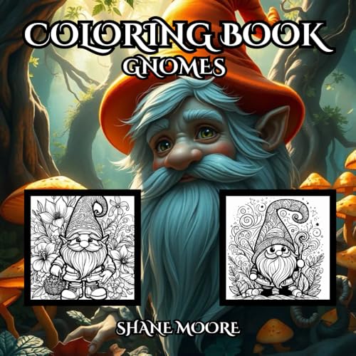 50 Gnome Coloring Pages: A Whimsical Adventure in Coloring (Coloring Books) von Independently published
