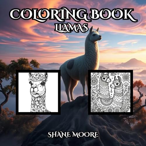 50 Llama Coloring Pages: A Fun and Fluffy Coloring Experience (Coloring Books) von Independently published