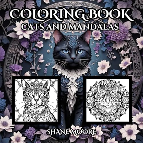 Cats & Mandalas Coloring Book: A Purr-fectly Relaxing Coloring Escape (Coloring Books) von Independently published