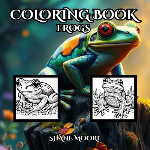 Frog Coloring Book: A Hoppy Adventure of Color and Fun (Coloring Books) von Independently published