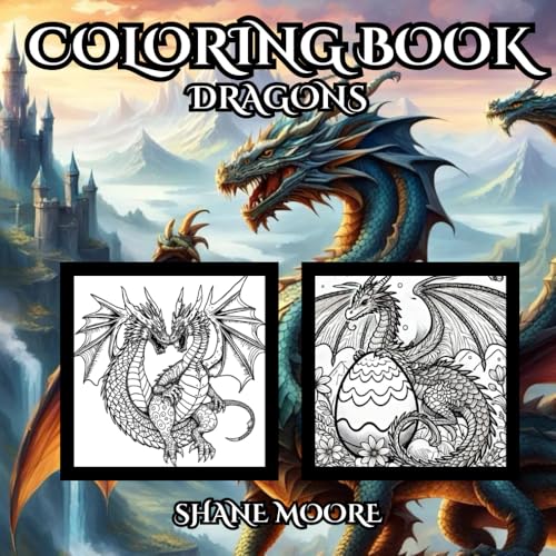 Majestic Dragons Coloring Book (Coloring Books) von Independently published