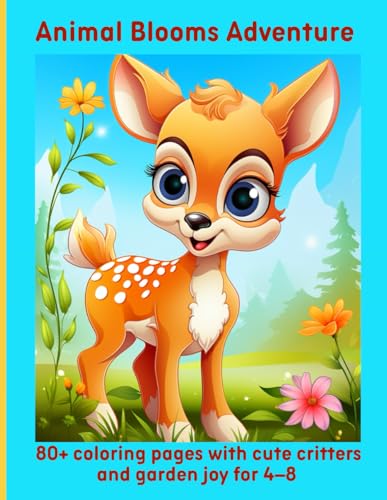 Animal Blooms Adventure: 80+ coloring pages with cute critters and garden joy for 4–8 Animal Blooms Adventure: 80+ coloring pages with cute critters and garden joy for 4–8 von Independently published