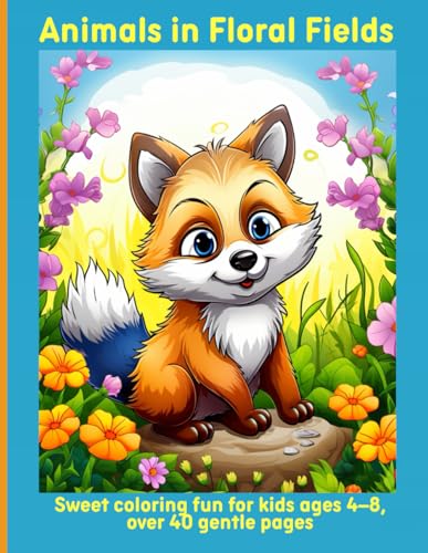 Animals in Floral Fields: Sweet coloring fun for kids ages 4–8, over 40 gentle pages Animals in Floral Fields: Sweet coloring fun for kids ages 4–8, over 40 gentle pages von Independently published