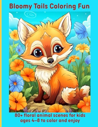 Bloomy Tails Coloring Fun: 80+ floral animal scenes for kids ages 4–8 to color and enjoy Bloomy Tails Coloring Fun: 80+ floral animal scenes for kids ages 4–8 to color and enjoy von Independently published