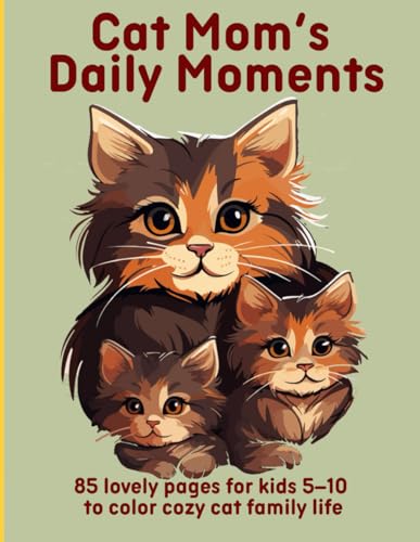 Cat Mom’s Daily Moments: 85 lovely pages for kids 5–10 to color cozy cat family life Cat Mom’s Daily Moments: 85 lovely pages for kids 5–10 to color cozy cat family life von Independently published