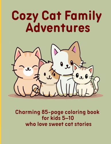 Cozy Cat Family Adventures: Charming 85-page coloring book for kids 5–10 who love sweet cat stories Cozy Cat Family Adventures: Charming 85-page coloring book for kids 5–10 who love sweet cat stories von Independently published
