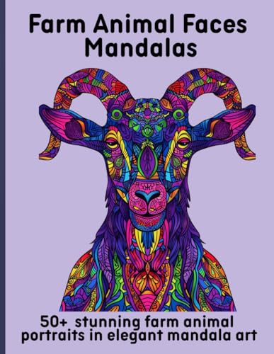 Farm Animal Faces Mandalas: 50+ stunning farm animal portraits in elegant mandala art Farm Animal Faces Mandalas: 50+ stunning farm animal portraits in elegant mandala art von Independently published