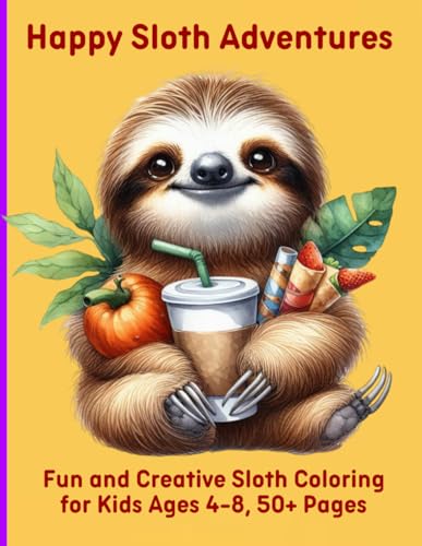 Happy Sloth Adventures: Fun and Creative Sloth Coloring for Kids Ages 4-8, 50+ Pages Happy Sloth Adventures: Fun and Creative Sloth Coloring for Kids Ages 4-8, 50+ Pages von Independently published