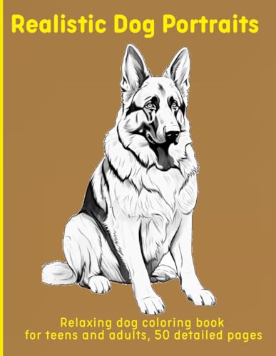 Realistic Dog Portraits: Relaxing dog coloring book for teens and adults, 50 detailed pages Realistic Dog Portraits: Relaxing dog coloring book for teens and adults, 50 detailed pages von Independently published
