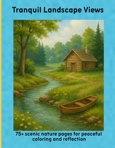 Tranquil Landscape Views: 75+ scenic nature pages for peaceful coloring and reflection von Independently published
