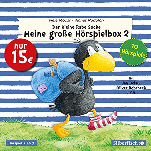 Der kleine Rabe Socke – Meine große Hörspielbox 2 (Der kleine Rabe Socke): Alles verschenkt!, Alles Winter!, Alles gebacken!, Alles taut! / Alles ... Alles verbummelt!, Alles besser!: 3 CDs von Silberfisch