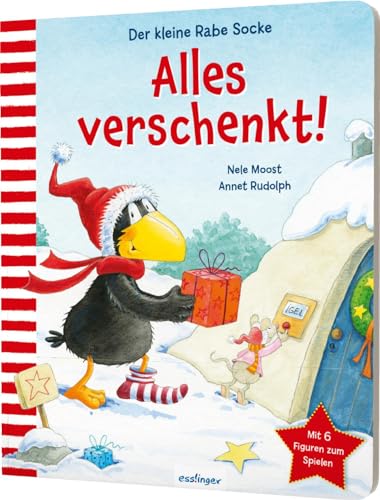 Der kleine Rabe Socke: Alles verschenkt! Mit Spielfiguren: Weihnachts-Pappebuch ab 3 Jahren Der kleine Rabe Socke: Alles verschenkt! Mit Spielfiguren: Weihnachts-Pappebuch ab 3 Jahren