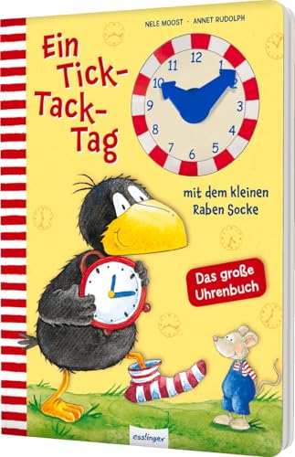Der kleine Rabe Socke: Ein Tick-Tack-Tag mit dem kleinen Raben Socke: Das große Uhrenbuch | mit beweglichen Zeigern Der kleine Rabe Socke: Ein Tick-Tack-Tag mit dem kleinen Raben Socke: Das große Uhrenbuch | mit beweglichen Zeigern