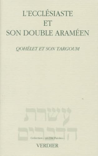 L'ecclésiaste et son double araméen: Qohélet et son Targoum (0000) von VERDIER