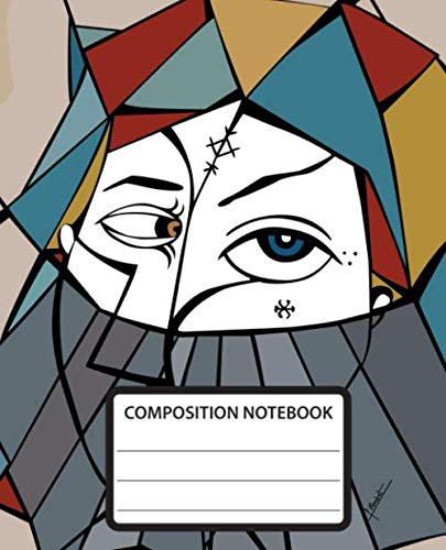 Composition Notebook: Wide Ruled School Composition Notebook. 110 Pages, 7.5"x9.25". White double sided paper. A painting depicting a woman wearing a ... ancient Amazigh (Berber) motif tattoos. von Independently published