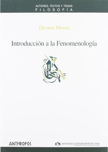 Introducción a la fenomenología von ANTHROPOS EDITORIAL