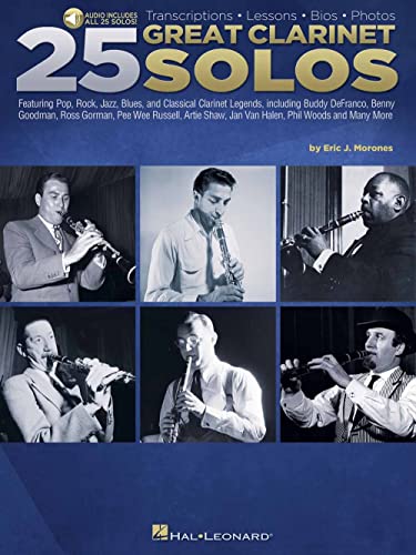 25 Great Clarinet Solos Transcriptions Lessons-bios-photos: Includes Downloadable Audio