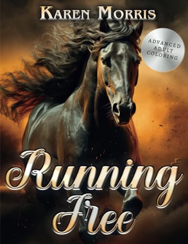 Running Free: A Horse Coloring Book For Adults von Independently published