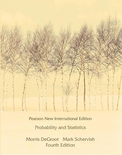 Probability and Statistics: Pearson New International Edition von Pearson