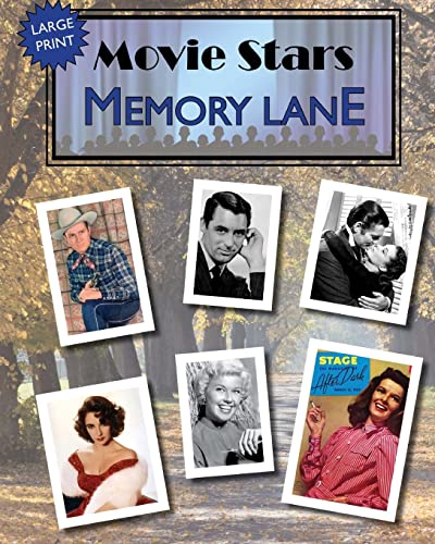 Movie Stars Memory Lane: large print book for dementia patients