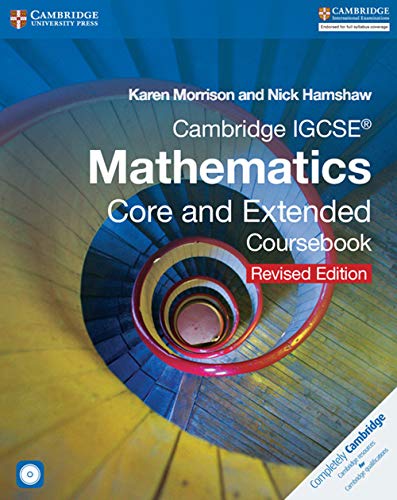 Cambridge Igcse Mathematics Core and Extended Coursebook [With CDROM] (Cambridge International IGCSE)