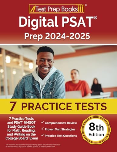 Digital PSAT Prep 2024-2025: Practice Tests and PSAT NMSQT Study Guide Book for Math, Reading, and Writing on the College Board Exam: [8th Edition] von Test Prep Books