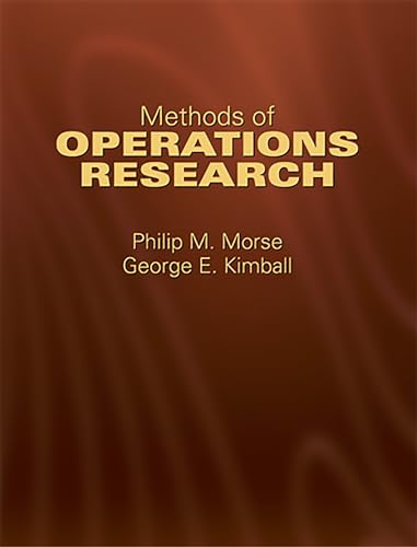 Methods of Operations Research (Dover Books on Computer Science)