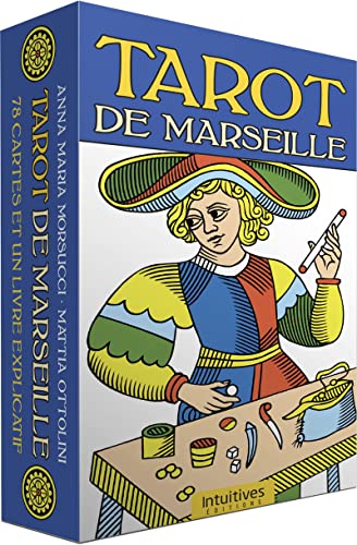 Coffret Tarot de Marseille: 78 cartes et un livre explicatif
