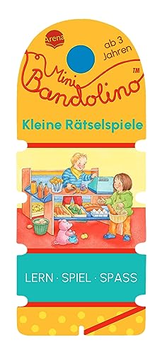 Mini Bandolino. Kleine Rätselspiele: Lernspiel mit Lösungskontrolle für Kinder ab 3 Jahren von Arena