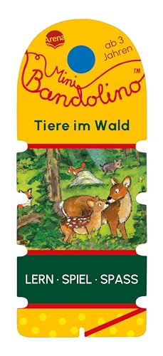 Mini Bandolino. Tiere im Wald: Lernspiel mit Lösungskontrolle für Kinder ab 3 Jahren von Arena Verlag