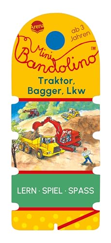 Mini Bandolino. Traktor, Bagger, Lkw: Lernspiel mit Lösungskontrolle für Kinder ab 3 Jahren von Arena Verlag