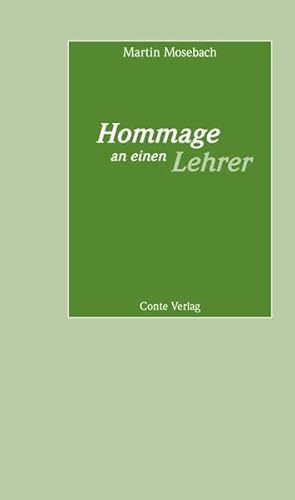 Hommage an einen Lehrer (Reden an die Abiturienten)