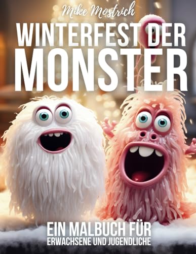 Winterfest Monster - Das Malbuch für Jugendliche und Erwachsene, Kreative und Humorvolle Entspannung,: 54 liebevoll gestaltet Wintermonster zum ... und Entspannung durch Kreativität, Großformat von Independently published