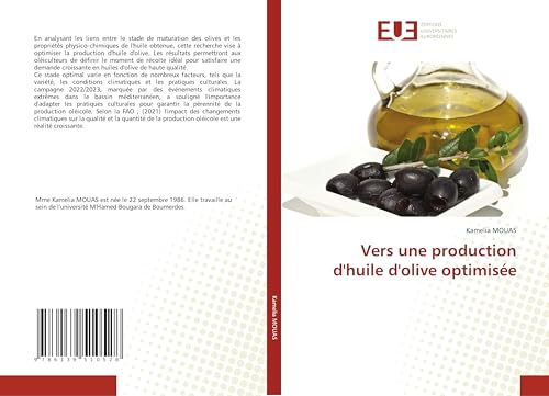 Vers une production d'huile d'olive optimisée von Éditions universitaires européennes