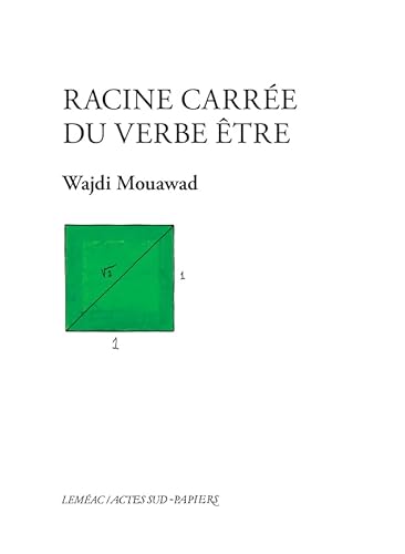 Racine carrée du verbe être von ACTES SUD