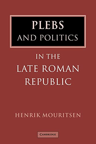 Plebs Politics Late Roman Republic von Cambridge University Press