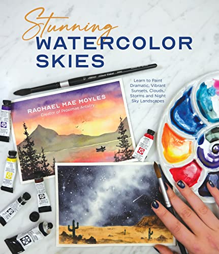 Stunning Watercolor Skies: Learn to Paint Dramatic, Vibrant Sunsets, Clouds, Storms and Night Sky Landscapes von MacMillan (US)
