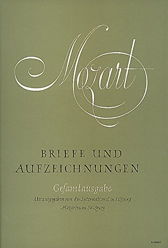 Mozart - Briefe und Aufzeichnungen Gesamtausgabe 4 Bände von Bärenreiter Verlag Kasseler Großauslieferung
