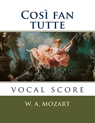 Così fan tutte: vocal score